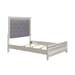 Reflections - Queen Upholstered Bed - White