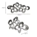 Looped Metal - Large Wall Decor - Silver