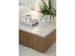 Avaline - Carmen Cocktail Table - Light Brown / Gray