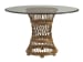 Bali Hai - Aruba Dining Table With 48" Glass Top - Dark Brown