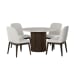 Sylvie - 5 Piece Standard Height Dining Set (Round Table And Four Chairs) - Dark Brown