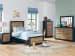 Vertani - Black - 4 Pc. - Dresser, Mirror, Twin Panel Bed