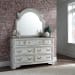 Magnolia Manor - 5 Piece Bedroom Set (California King Panel Bed, Dresser & Mirror, Chest, Nightstand) - White