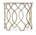 Melange - Corrina Round Lamp Table - Gold