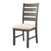 Sawyer - 5 Piece Dining Set Table & 4 Side Chairs - Dark Ash
