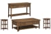 Bay Creek - Rectangular Cocktail Table With 2 Accent End Tables And Sofa Table - Toasted Nutmeg