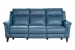Kester - Sofa With Power Recline And Power Headrest - Bluegray