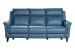 Kester - Sofa-Wall Prox. Recliner With Power And Power Headrests - Light Blue