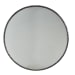 Metal Edge Round Mirror - Dark Gray