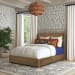 Normandy - Queen Panel Storage Bed - Light Brown