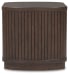 Korestone - Dark Brown - Square End Table