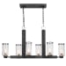 Jarsdel - 6 Light Industrial Island Light - Black