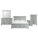 Slater - King Platform Storage 5 Piece Bedroom Set - Gray