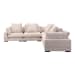 Tumble - Classic L Modular Sectional - White