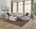 Harper - Cocktail Ottoman Fabric - Oyster