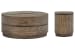 Baisden - Round Lift Top Cocktail Table With Accent End Table - Tobacco