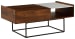 Rusitori - Brown / Beige / White - Rect Lift Top Cocktail Table