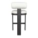 Bolster Back - Outdoor Bar Stool - White / Black