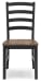 Wildenauer - Dining Room Side Chair (Set of 2) - Brown / Black
