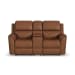 Henry - Power Reclining Loveseat With Console & Power Headrests & Lumbar - Caramel