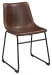 Centiar - Brown / Black - Dining Uph Side Chair (Set of 2)