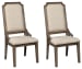 Wyndahl - Rustic Brown - Dining Uph Side Chair (2/cn) - Framed Back