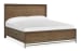 Lindon - Complete Queen Panel Bed With Storage Rails - Belgian Wheat