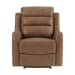 Avanti - PU Power Recliner With Power Motion Head Recliner - Whiskers Brown