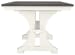 Nashbryn - White / Brown / Beige - RECT Dining Room EXT Table