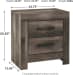 Wynnlow - Gray - 5 Pc. - Dresser, Mirror, King Panel Bed, Nightstand