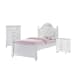 Alana - Twin Platform 3 Piece Bedroom Set - White