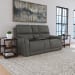 Carter - Power Reclining Loveseat With Console & Power Headrests & Lumbar - Smoke