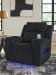 Forest Lake - Black - Power Recliner With Adj Headrest