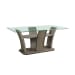 Dapper - Gray Rectangular Counter Table - Gray Finish