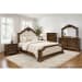 Alamonte - King Upholstered Bed - Medium Brown