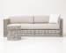 Miami - End Table With Honed Carrara Marble Top - Frost