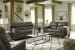Navi - 3 Pc. - Sofa, Loveseat, Rocker Recliner - Smoke
