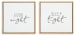 Olymiana - White / Black - Wall Art Set (Set of 2)