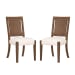 Lincoln - Upholstered Dining Chair - Brown / Milk