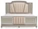 Chevanna - Platinum - King Upholstered Panel Bed