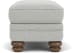 Bay Bridge - Fabric Ottoman - Light Gray