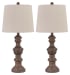 Magaly - Brown - Poly Table Lamp (Set of 2)
