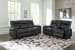 Axtellton - Carbon - 2 Pc. - Power Reclining Sofa, Power Reclining Loveseat