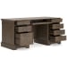 Janismore - Weathered Gray - Home Office Executive Desk