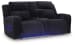 Forest Lake - Black - Power Reclining Loveseat With Console / Adj Headrest