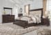 Brynhurst - Dark Brown - 6 Pc. - Dresser, Mirror, Chest, California King Upholstered Bed with Storage Bench