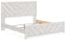 Cayboni - Whitewash - King Panel Bed