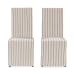 Arianna - Upholstered Dining Chair (Set of 2) - Navy Stripe