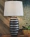 Billow - Antique Silver Finish - Metal Table Lamp (1/CN)