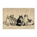 Doormats - Kitty Crew Doormat - Black/Sand